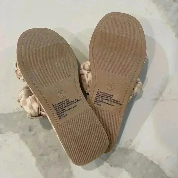 Universal Thread Meg Knotted Slide Sandals Almond Brown Women’s Size 6 - Picture 6 of 6